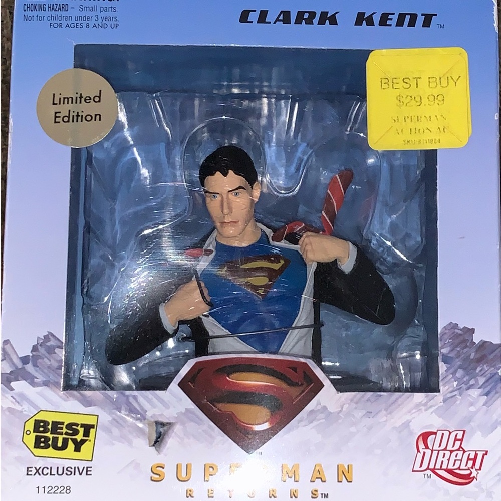 Clark Kent Superman Returns Bust Best Buy Exclusive
